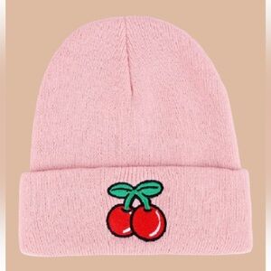 Zenana Pink Cherry Beanie
